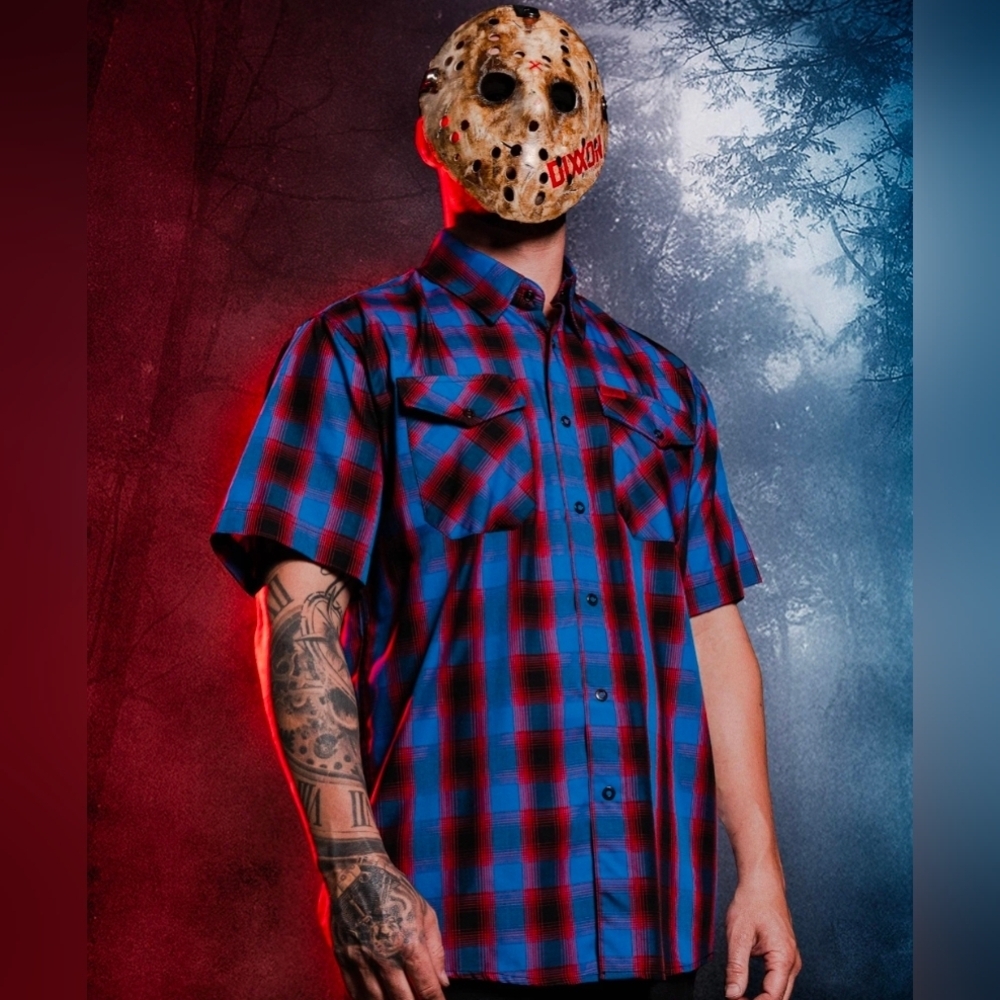 Dixxon THE 13TH- Horror Series Friday 13th - Short Sleeve Bamboo Shirt - Size XS